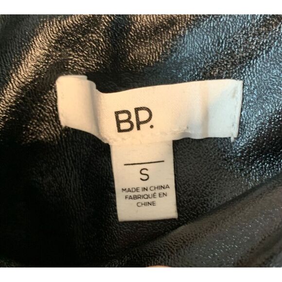 BP Faux Leather High Rise Skinny Leggings Pants Size Small in Black NWT - Picture 5 of 6